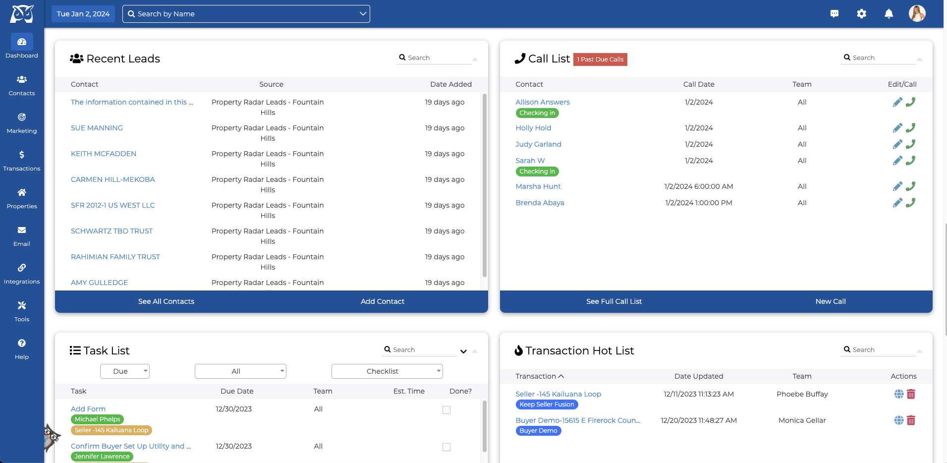 screenshot of Wise Agent